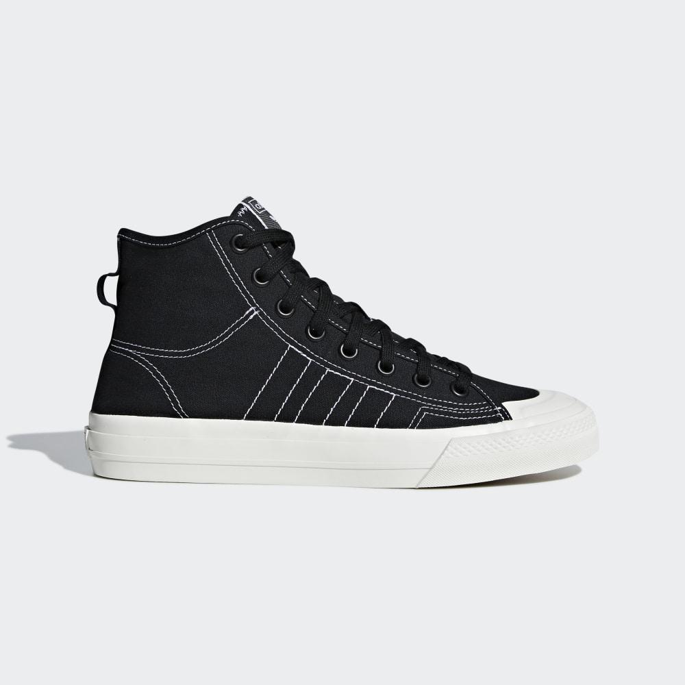 Adidas Men's Nizza RF Hi Originals Shoes Black/White Ireland F34057